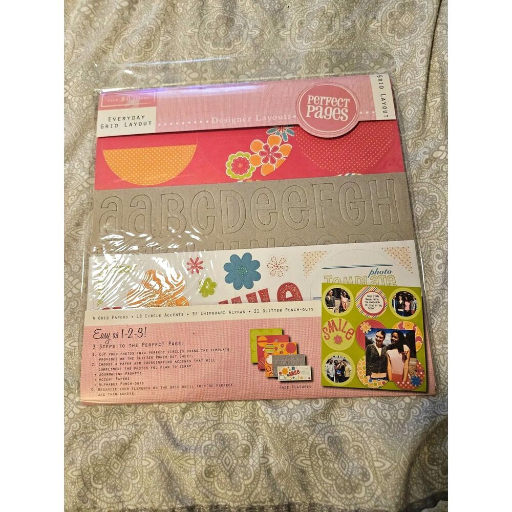 NIP Perfect Pages Everyday Grid Layout 12x12 Scrapbooking Page Kit
